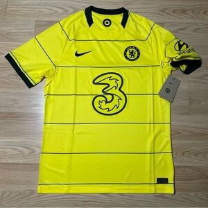 Nike Chelsea FC Yellow Away Stadium 21/22 Soccer Jersey CV7888-732 Size M NWT